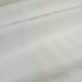 Tessuto per Asciugapiatti "Rinfranto Spigato" Misto Lino H 60 cm - BIANCO LATTE