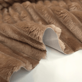 Ecopelliccia a coste H 140 cm - NOCCIOLA