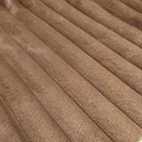 Ecopelliccia a coste H 140 cm - NOCCIOLA