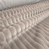 Ecopelliccia a coste H 140 cm - GRIGIO CHIARO