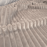 Ecopelliccia a coste H 140 cm - GRIGIO CHIARO