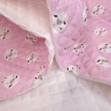 Trapuntato in piquet millerighe double face H 150 cm - PECORELLE ROSA