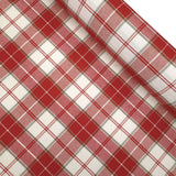 Tessuto Tirolese H 160 cm - QUADRO GRANDE TIROLESE ROSSO/CORDA