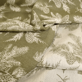 Tovagliato Fiandra di Cotone H 180 cm - PIGNE VERDE MUSCHIO