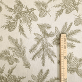 Tovagliato Fiandra di Cotone H 180 cm - PIGNE VERDE MUSCHIO