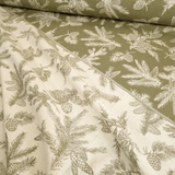 Tovagliato Fiandra di Cotone H 180 cm - PIGNE VERDE MUSCHIO