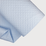 Trapuntato in piquet di cotone H 140 cm - CIELO