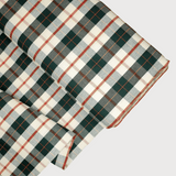 Tessuto cotone tinto in filo H 180 cm - QUADRO VERDONE/ROSSO