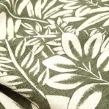 Misto Cotone Fondo Grezzo H 155 cm - FOGLIE/VERDE