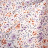 Mélange de coton avec impression numérique GREY LEAVES - H 280 cm