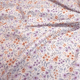 Mélange de coton avec impression numérique GREY LEAVES - H 280 cm