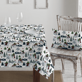 Cotone Fondo Panama Digital H 280 cm - PUPAZZI DI NEVE