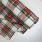 Tessuto Scozzese H 320 cm - QUADRO GRANDE BIANCO