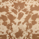 Bedrucktes Öko-Leder H 140 cm – VACHE BRAUN