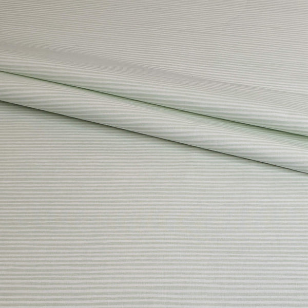 Cotone Bambino - RIGHE BIANCHE E VERDI - taglio minimo o multipli da 25 x 290 cm