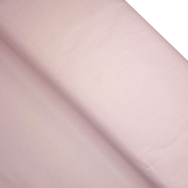 Cotone Fantasia - RIGHE ROSA BABY - taglio minimo o multipli da 25 x 290 cm