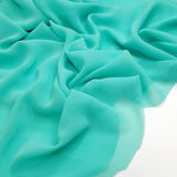 Georgette-Stoff – WASSERGRÜN – Mindestzuschnitt oder Vielfaches von 25 x 145 cm