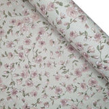 Cotone Fondo Grezzo H 280 cm - FIORI ROSA