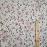 Cotone Fondo Grezzo H 280 cm - FIORI ROSA
