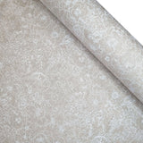Cotone Fondo Grezzo H 280 cm - FIORI STILIZZATI