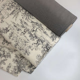 Tessuto Canvas M. Cotone H 280 cm - GRIGIO