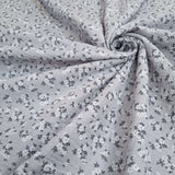 Mussola Stampata H 140 cm - FIORELLINI PRIMAVERA/GRIGIO