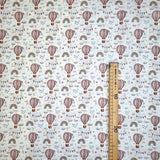 Cotone Percallino Stampa Digitale H 290 cm - MONGOLFIERE