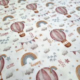 Cotone Percallino Stampa Digitale H 290 cm - MONGOLFIERE