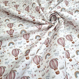 Cotone Percallino Stampa Digitale H 290 cm - MONGOLFIERE