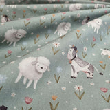 Cotone Percallino Stampa Digitale H 290 cm - PECORE E MUCCHE