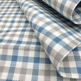 Quadretto Fili Contati H 180 cm - POLVERE/ACCIAIO