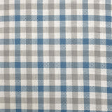 Quadretto Fili Contati H 180 cm - POLVERE/ACCIAIO