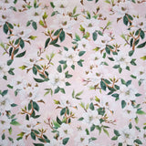Fonds Digital Coton Panama H 160 cm - MAGNOLIA/ROSE