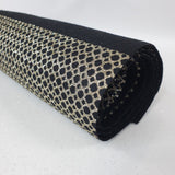 Pannolenci H 160 cm - NERO NIDO D'APE GLITTER ORO