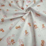 Piquet en coton H 150 cm - RÊVES D'OR/ROSE