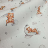 Piquet millerighe H 150 cm- SOGNI D'ORO GRIGIO