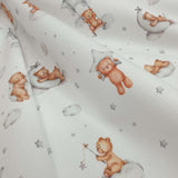 Piquet millerighe H 150 cm- SOGNI D'ORO GRIGIO