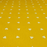 Pannolenci Stampato H 180 cm - GIALLO/CUORI PICCOLI BIANCHI