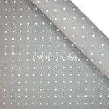 Pannolenci Stampato H 180 cm - GRIGIO CHIARO/CUORI PICCOLI BIANCHI