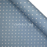 Pannolenci Stampato H 180 cm - POLVERE/CUORI PICCOLI BIANCHI