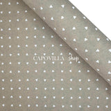 Pannolenci Stampato H 180 cm - SABBIA/CUORI PICCOLI BIANCHI