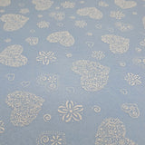 Pannolenci Stampato H 180 cm - CIELO/CUORI BIANCHI