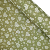 Pannolenci Stampato H 180 cm - MUSCHIO/CUORI BIANCHI