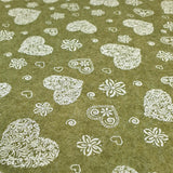 Pannolenci Stampato H 180 cm - MUSCHIO/CUORI BIANCHI