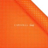 Pannolenci Stampato H 180 cm - ARANCIO/POIS BIANCHI