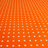Pannolenci Stampato H 180 cm - ARANCIO/POIS BIANCHI