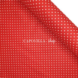 Pannolenci Stampato H 180 cm - ROSSO/POIS BIANCHI