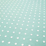 Pannolenci Stampato H 180 cm - MENTA/POIS BIANCHI