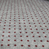 Pannolenci Stampato H 180 cm - GRIGIO MELANGE/POIS BORDEAUX
