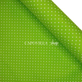 Pannolenci Stampato H 180 cm - VERDE MELA/POIS BIANCHI